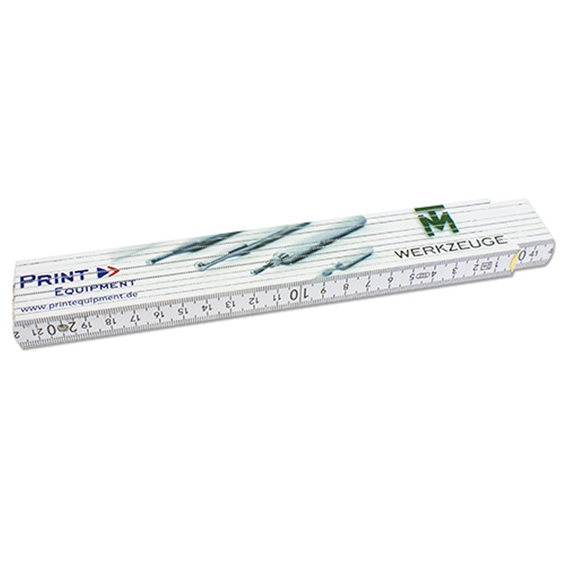 Meterstab/Zollstock 2 Meter Holz 1 Seitig bedruckt