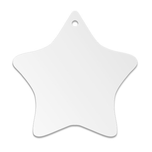 Kunststoff Ornamente zum Aufhängen Stern