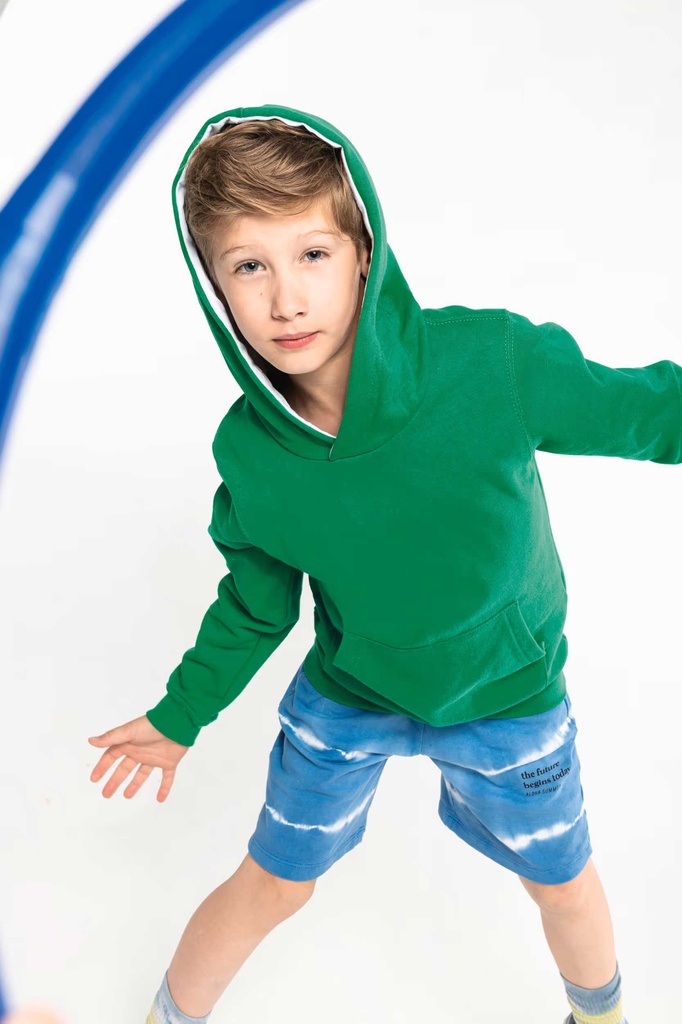 Kapuzensweatshirt Bicolor Kinder