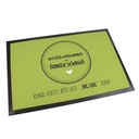 Fußmatte weiß mit Gummirand, rutschfest