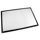 Fußmatte weiß mit Gummirand, rutschfest