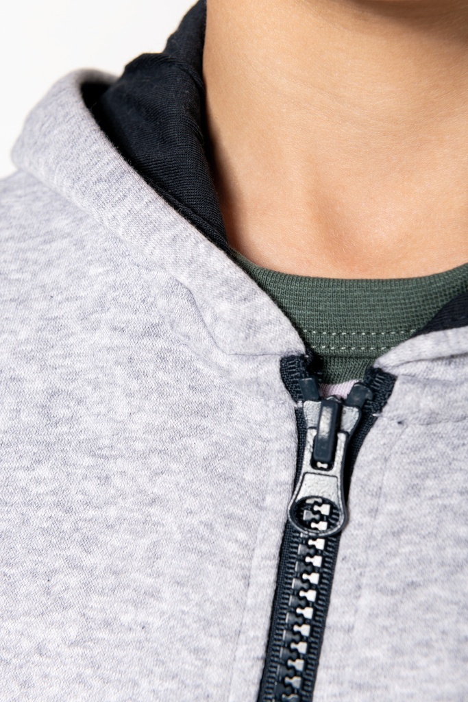 KAPUZENSWEATSHIRT mit Reißverschluss Kinder