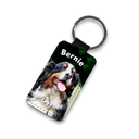 Schlüsselanhänger aus Kunstleder, Rechteck