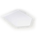 5-Eck Wimpel, 20 x 30 cm mit Fransen