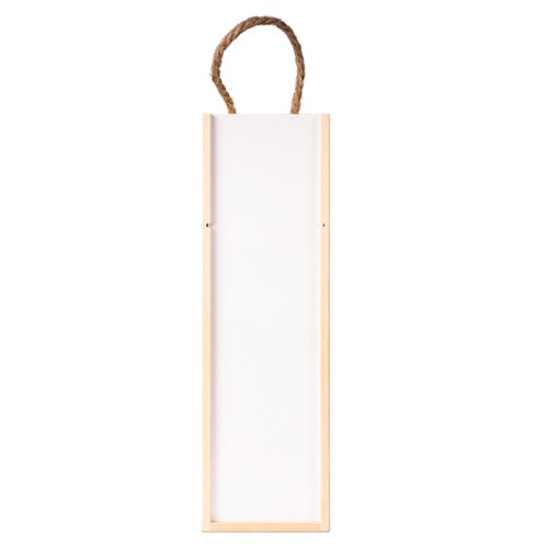 Weinkiste aus naturfarbenem Kieferholz