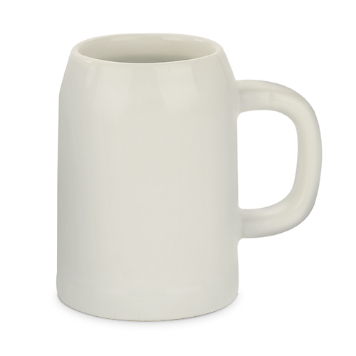 Bierkrug 500ml Lichtgrau 1 Logo