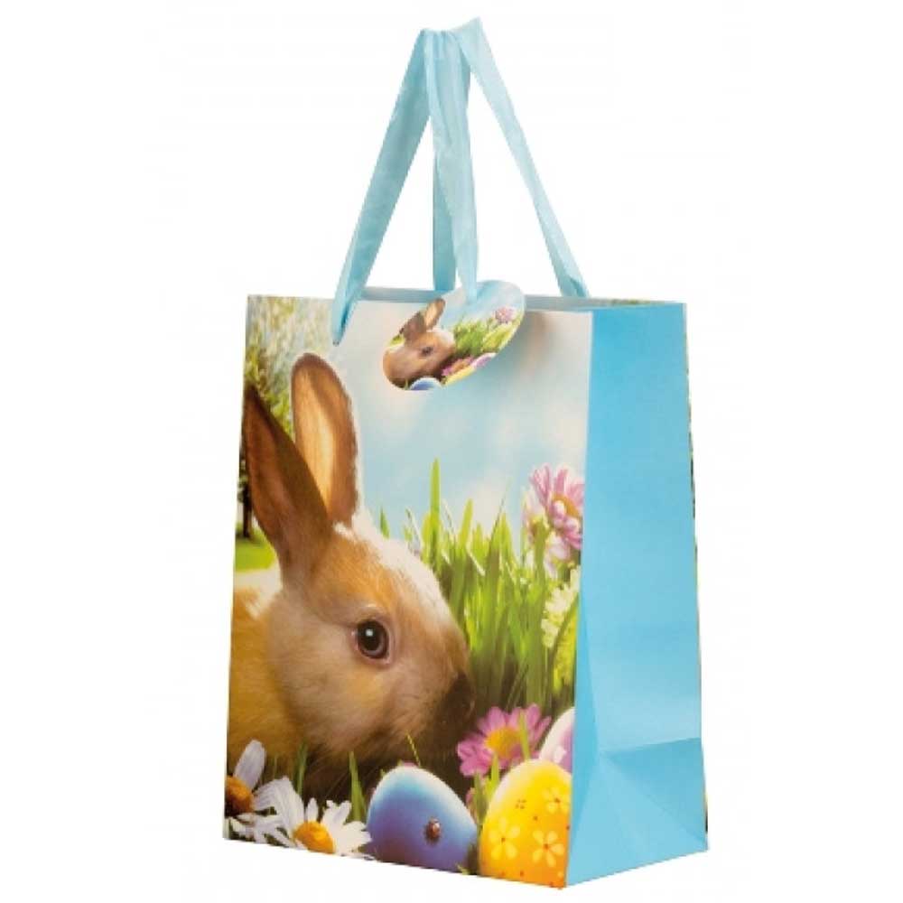 [ls-pa-Ost-02] Geschenktüte "Osterhase" blau