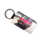 Schlüsselanhänger aus Kunstleder, Rechteck