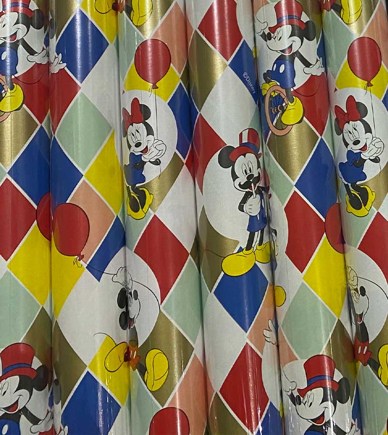 [ls-pa-micky-ba] Geschenkpapier Rolle Micky Maus Ballon