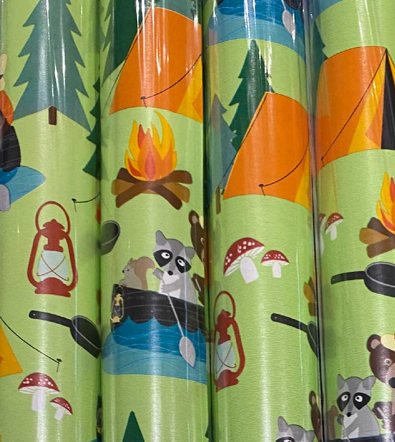 [ls-pa-camping] Geschenkpapier Rolle Camping