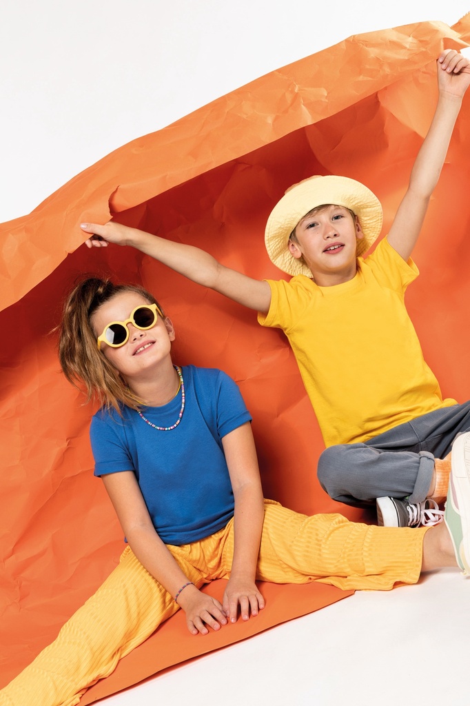 Kinder-T-Shirt BIO150IC mit Rundhalsausschnitt (2/4, White, ohne Druck)
