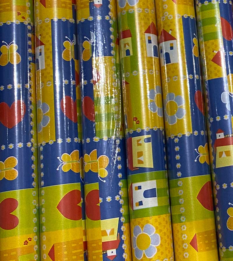 [ls-pa-party-haus] Geschenkpapier Rolle Haus