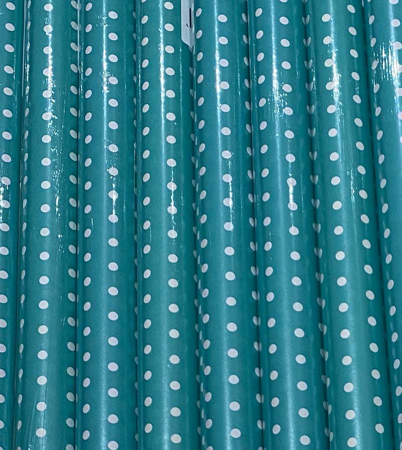 Geschenkpapier Punkte blau