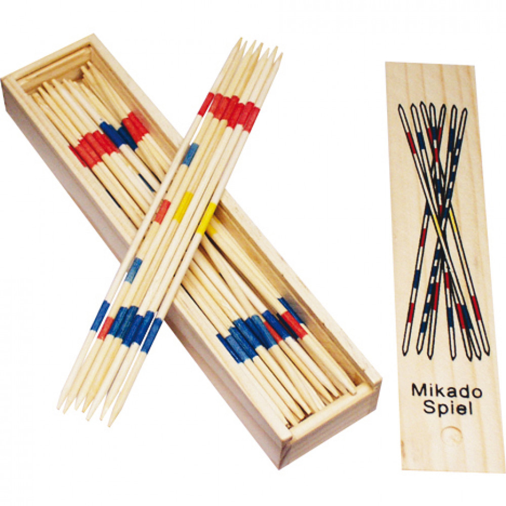[ls-60772] Mikado Spiel in Holzbox