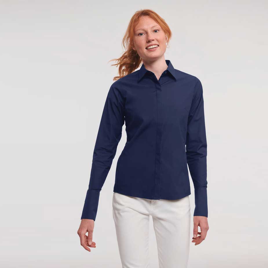 Ladies' Long Sleeve Ultimate Stretch (RU960F)