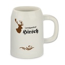 Bierkrug 500ml Lichtgrau 1 Logo