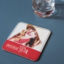 Untersetzer aus Kunstleder