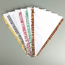 3-Eck Wimpel, 20 x 30 cm mit Fransen