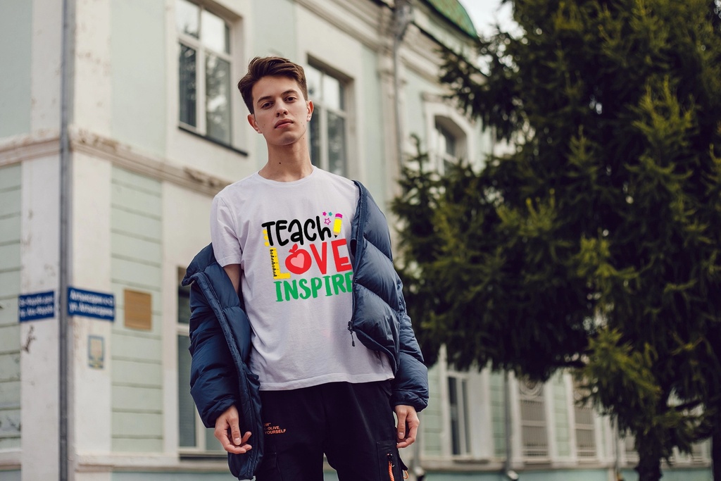 Teach Love (3/4, White)