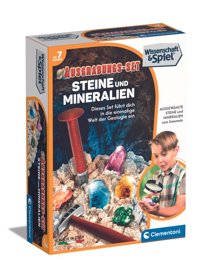 Ausgrabungs-Set Steine + Mineralien