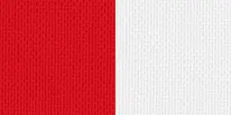 [542] Halsband 22 mm rot-weiß mit Karabinerhaken