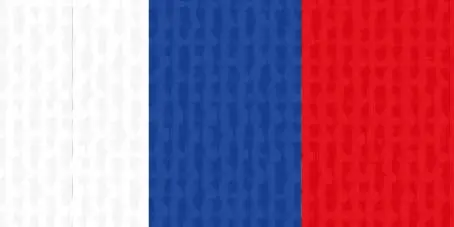 Halsband 22 mm weiß-blau-rot mit Karabinerhaken