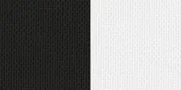 [545] Halsband 22 mm schwarz-weiß mit Karabinerhaken