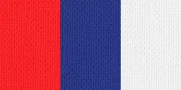 Halsband 22mm rot-blau-weiß mit Karabinerhaken