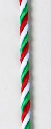 Kordel rot-weiß-grün mit Karabinerhaken