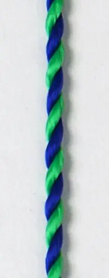 Kordel blau-grün mit Karabinerhaken
