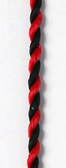 Kordel schwarz-rot mit Karabinerhaken