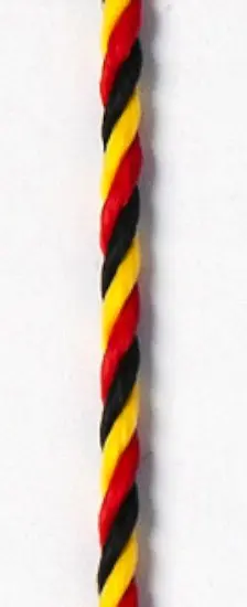 Kordel schwarz-rot-gold mit Karabinerhaken