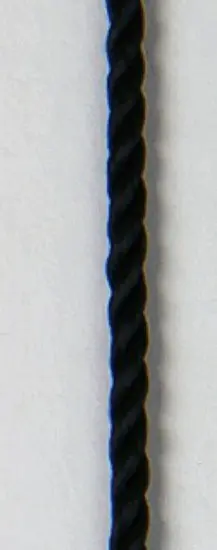[ls-619] Kordel schwarz mit Karabinerhaken