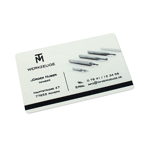 [ls-vis-01] Folien-Visitenkarten 86 x 55 mm, 0,2 mm stark