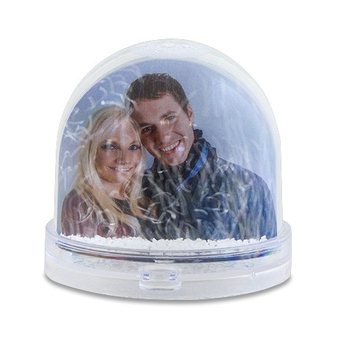 [ls-fk2-01] Fotokugel für 2 Fotos, Schnee