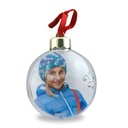 Foto-Christbaumkugel für 2 Fotos