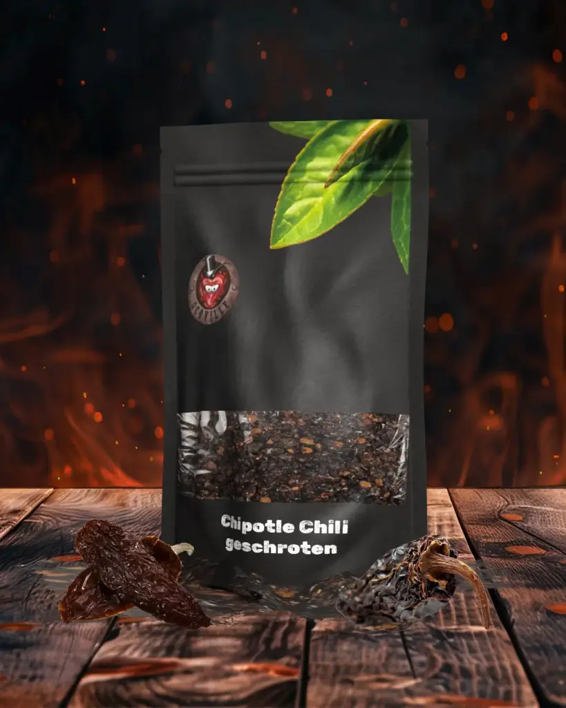 [2635] Chipotle Chili | geschroten | 1-3 mm | dunkelrot 8.000 - 30.000 Scoville