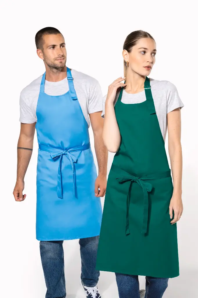 Schürze aus mischgewebe ohne Tasche (White, ohne Druck)