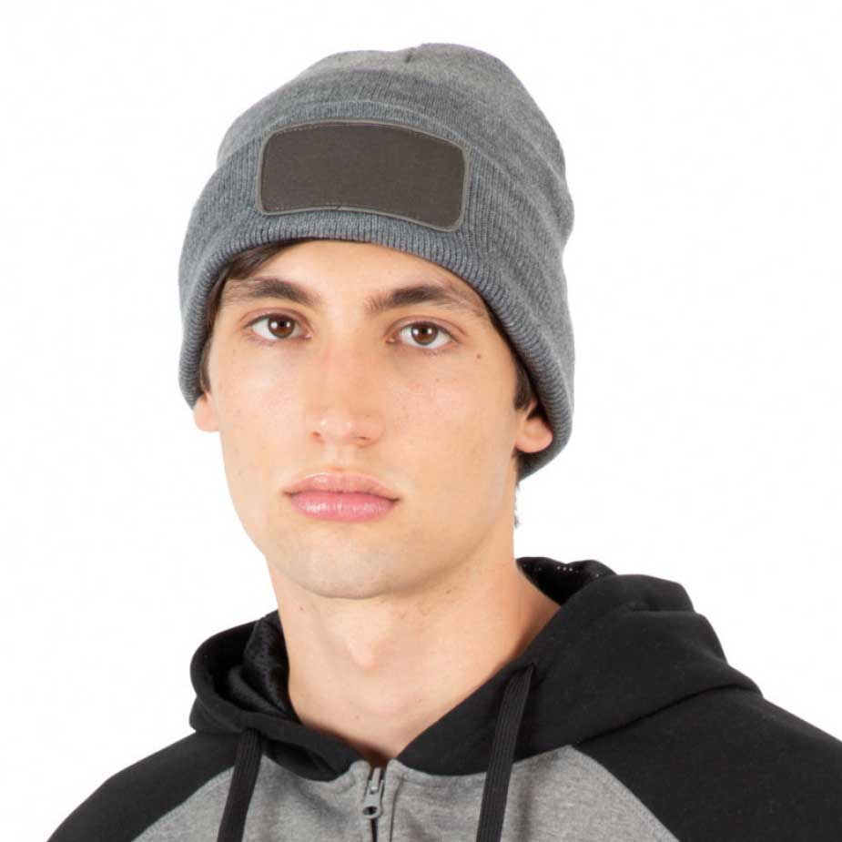 Recycelte Mütze mit Patch (White, ohne Druck)