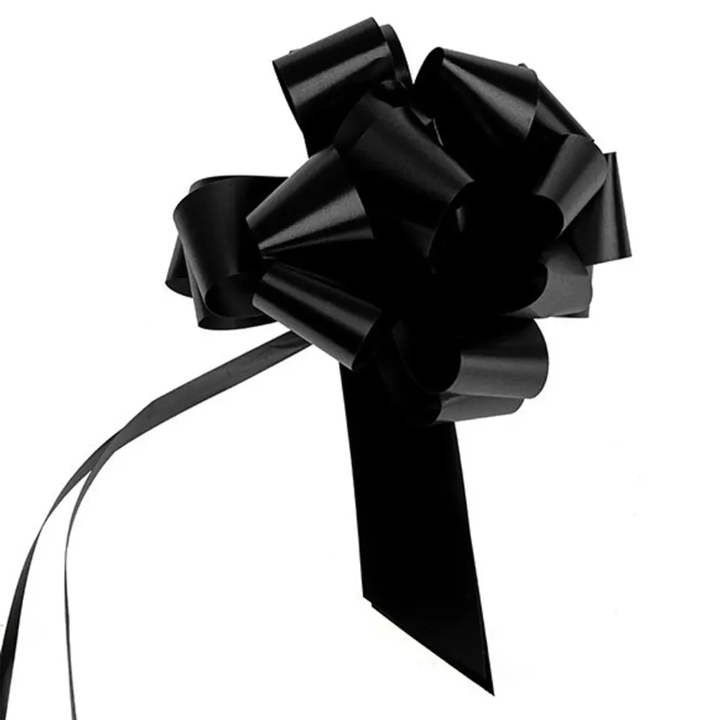 [PB5866] Pull Bow Schleife Schwarz 31mm