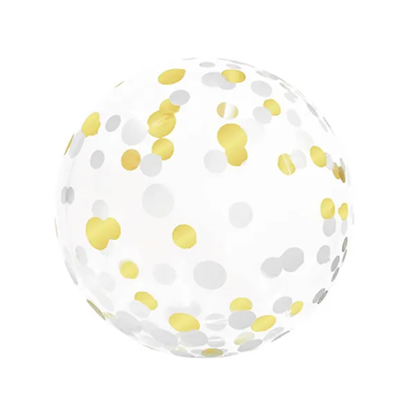 Confetti Gold & Silver Ballon