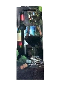 Geschenktasche Flasche Weinmotiv 36x13x9cm