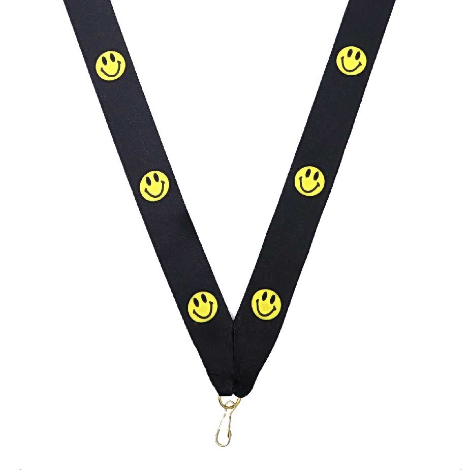 [ls-593-smiley] Halsband 22mm Smiley mit Haken