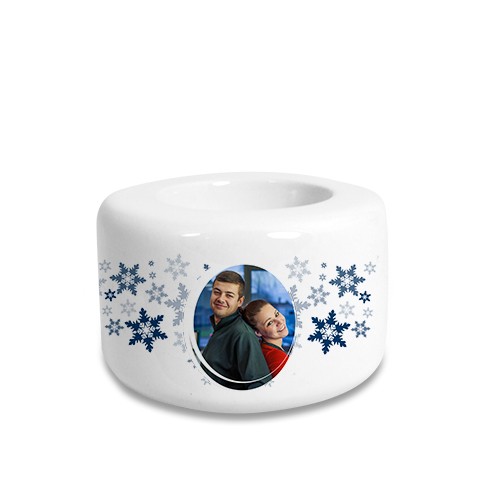 Keramik Kerzen - Teelichthalter, Farbe Cremeweiß