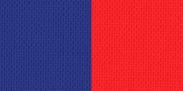 [ls-549] Halsband 22mm blau-rot mit Haken