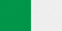 Halsband 22mm grün-weiss mit Haken