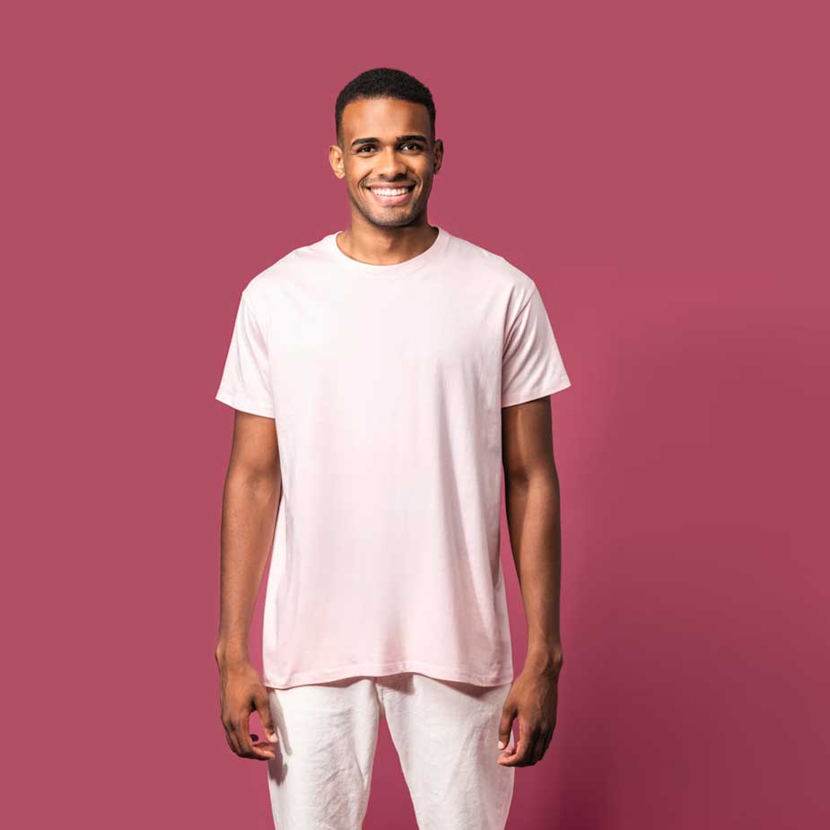 [K3025IC] T-Shirt BIO150 Rundhals Kariban Herren (S, White, ohne Druck)